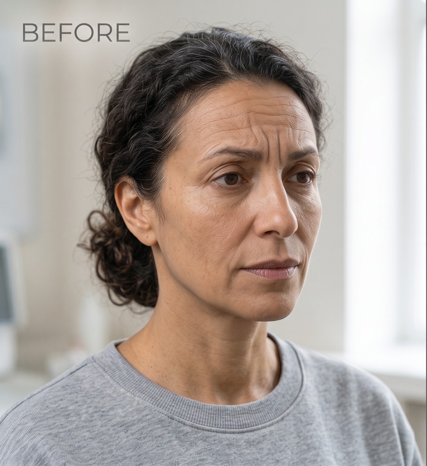 Botox — Forehead — Before